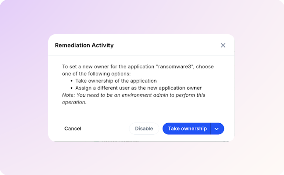 Kanopy bulk asset actions UI — disable, delete, or clean up non-compliant assets